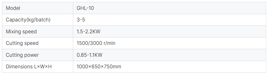 GHL-10 급속 혼합기 과립기