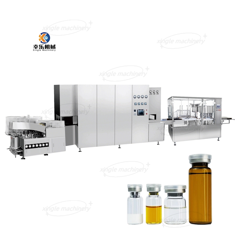 고속 5-25ml 경구 액체 약병 충전 기계 생산 라인