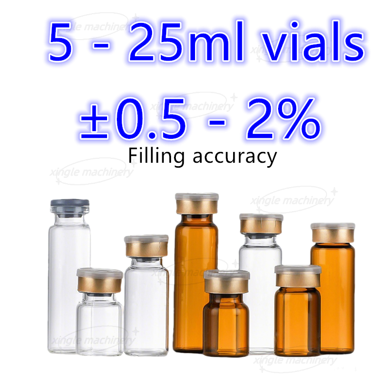 고속 5-25ml 경구 액체 약병 충전 기계 생산 라인